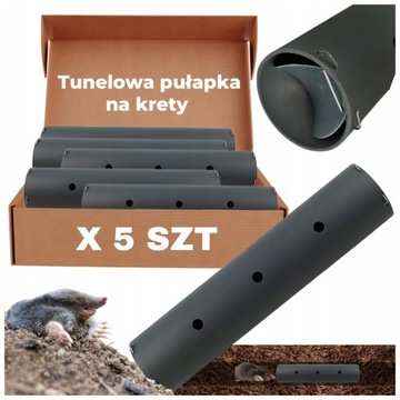 KRETOŁAPKA PUŁAPKA ŁAPKA NA KRETY NORNICE KRETOŁAPKI ŻYWOŁAPKA ZESTAW 5 SZT