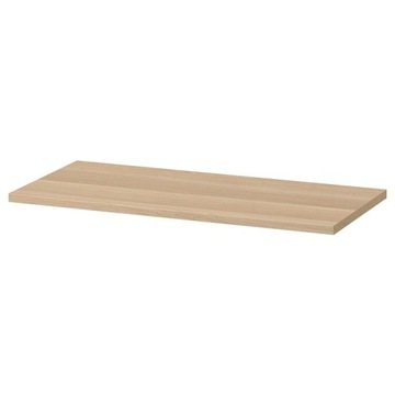 IKEA KOMPLEMENT PÓŁKA MEBLOWA DĄB BEJCOWANY NA BIAŁO 75x35 CM