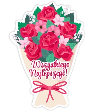 KARTKA OKOLICZNOŚCIOWA DZIEŃ KOBIET - BUKIET KWIATÓW
