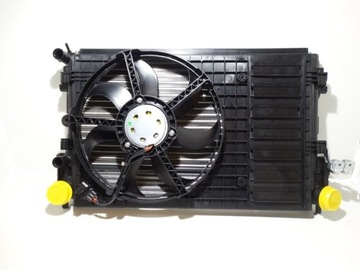 KOMPLET CHLADIČ + VENTILÁTOR VW POLO 6R 09- TDI