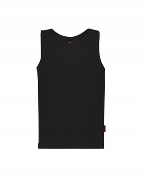 ДЕТСКАЯ ЧЕРНАЯ ХЛОПКОВАЯ ФУТБОЛКА, ОДНОРОДНАЯ 110