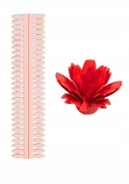 Paski KWIATOWE płatkowe Quilling 50cm - 06