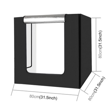 PULUZ PU5080 БЕСТЕНЕВАЯ ТЕНТА 80x80см LED 5500K для фотосъемки товаров