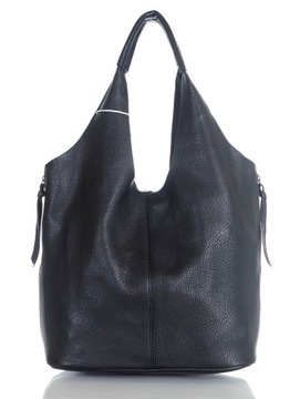 Zjawiskowa pojemna torebka damska Shopper Bag + saszetka na pasku 2w1