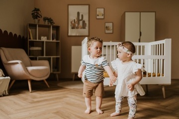Meble Dziecięce Zestaw Mebli dla Dzieci Buk Biały SOFIE + Materac + Mata