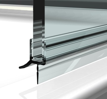 НИЖНИЕ УПЛОТНЕНИЯ 2ШТ ДВЕРИ ДУШЕВОЙ КАБИНЫ 4/5/6 ММ 43 СМ