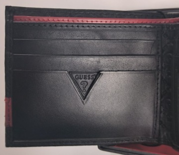 Portfel Skórzany Męski GUESS SLIM BIFOLD