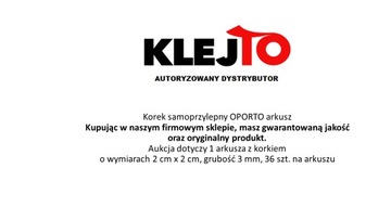 OPORTO самоклеящийся пробковый лист 20мм х 20мм