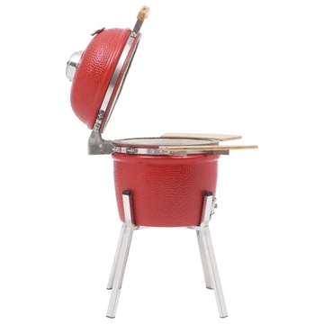vidaXL Ceramiczny grill Kamado z wędzarnią, 81 cm
