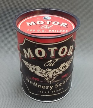 Копилка MOTOR OIL USA, металлическая подарочная коробка
