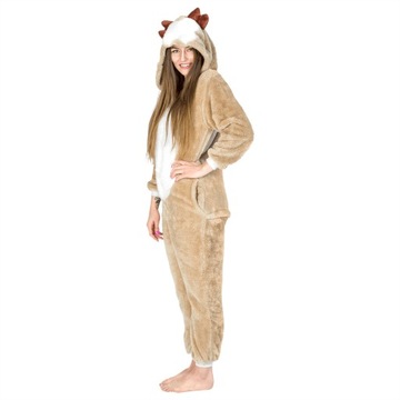 KOSTIUM ONESIE KIGURUMI CIEPŁA PIŻAMA JEDNOCZĘŚCIOWA KOMBINEZON DRES S