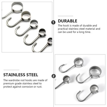 Вешалка для труб для гардероба Корпус Крючок Вешалка для полотенец 10