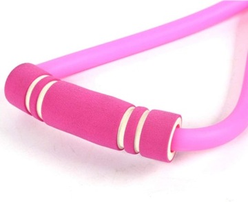 Эспандер резиновый эспандер для фитнеса, упражнений на руки и ноги, розовый