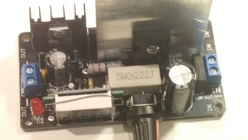 ZASILACZ OBNIŻAJĄCY NAPIĘCIE regulowany LM317 3-35V 3A Z WYŚWIETLACZEM