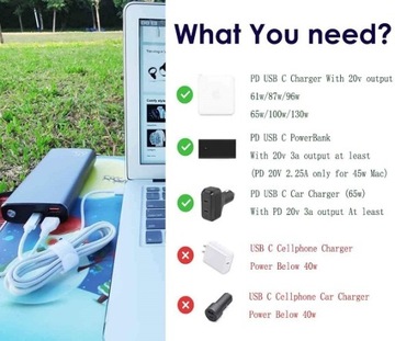 Кабель USB C для Magsafe 2 1,7 м Macbook 60 Вт 85 Вт