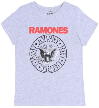 Szara koszulka, t-shirt Ramones M