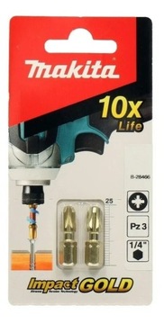 БИТА PZ3 25ММ УДАРНАЯ ЗОЛОТАЯ 2 ШТ.