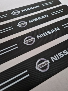 КРЫШКИ NISSAN НАКЛЕЙКИ ЗАЩИТНАЯ ФОЛЬГА ДЛЯ КАРБОННЫХ НАКЛАДОК 4 шт.