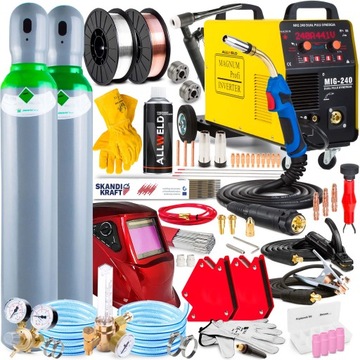 SPAWARKA INWERTOROWA INWERTER MAGNUM MIG 240 PULS MMA TIG 4X4 ALU SYN IGBT