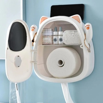 Настенный держатель для туалетной бумаги Lucky Cat Tissue