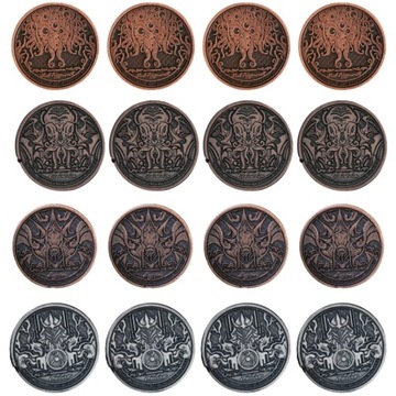 MITOLOGIA CTHULHU ZESTAW 12 METALOWYCH MONET LARP RPG