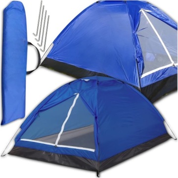 DUŻY NAMIOT TURYSTYCZNY KEMPINGOWY RODZINNY 3 OSOBOWY IGLO 150x205cm