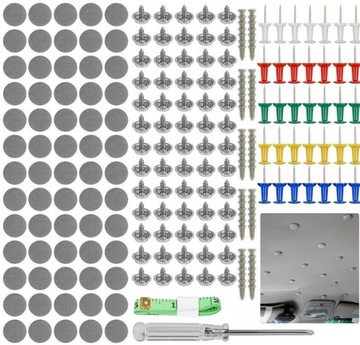 РЕМКОМПЛЕКТ ПОТОЛКА АВТОМОБИЛЯ ДЛЯ РЕМОНТА И РЕГЕНЕРАЦИИ 70 шт.