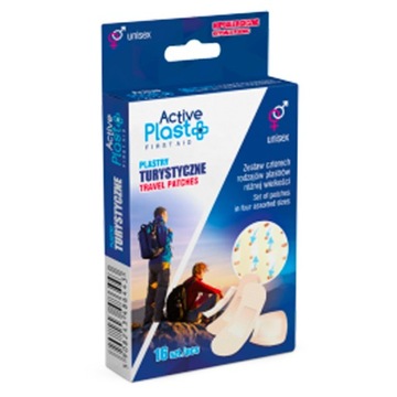 ActivePlast Plastry Turystyczne 4 rozmiary 16 szt.