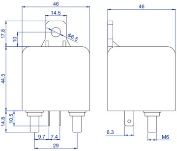 АВТОМОБИЛЬНОЕ РЕЛЕ ЗАКРЫТИЯ 12В 200А ВИНТЫ