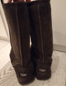 UGG AUSTRALIA ŚNIEGOWCE SASZKI sashki 100% SKÓRA ZAMSZOWE botki BUTY 39