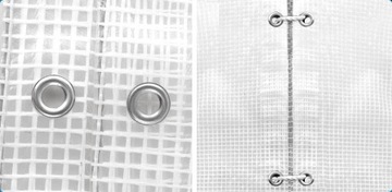 PLANDEKA 1,5x2 PRZEŹROCZYSTA ZBROJONA Wodoodporna 100g UV++