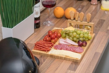 СЫРНАЯ ДОСКА Тарелка для закусок + НАБОР НОЖЕЙ