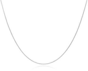 Łańcuszek srebrny damski splot kostka 925 dł. 50 cm rod