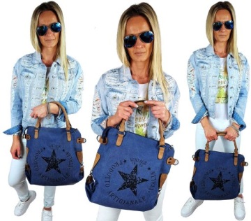 СУМКА STAR BAG ВИНТАЖНАЯ СУМКА-ШОППЕР XL СУМКА SKY