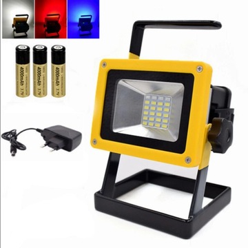 МОЩНАЯ ГАЛОГЕННАЯ ПОРТАТИВНАЯ СВЕТОДИОДНАЯ ЛАМПА ПРОЖЕКТОР SMD НА АККУМУЛЯТОРЕ 100ВТ