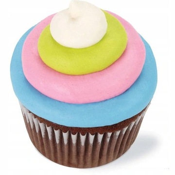 Набор золотых насадок и пакетика с переходником Wilton.