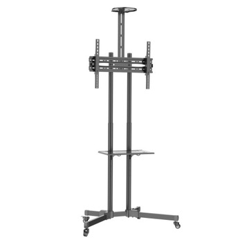 Stojak mobilny do TV 37-70cali, 50kg, 2 półki