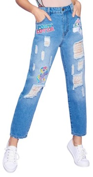 SPODNIE JEANSY Z DZIURAMI MY LITTLE PONY TEZENIS L