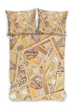 POŚCIEL 200 ZŁ PIENIĄDZE BANKNOTY FORSA 160x200
