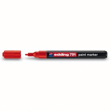 Marker edding lakierowy 791 okrągły czerwony
