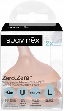 SUAVINEX SMOCZEK BO BUTELKI 2szt L SZYBKI PRZEPŁYW