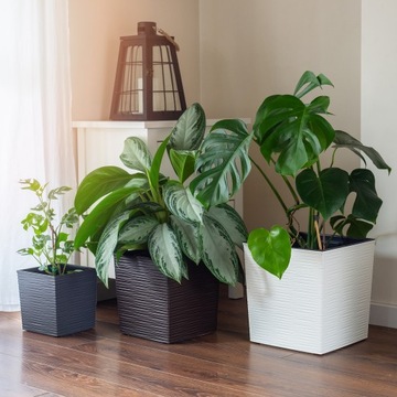 DONICZKA OSŁONKA NA KWIATY Z WKŁADEM GRAFIT 25 cm