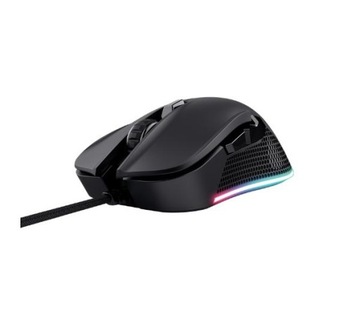 Mysz przewodowa Trust GXT 922 YBAR RGB Czarna 7200 dpi Gamingowa