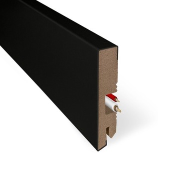 SLIM STYLE ПОЛОСКА МДФ 12x60мм длина 100см черная