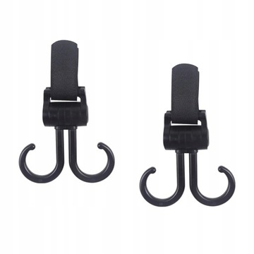 2Pcs Double Stroller Swivel Hooks Universal