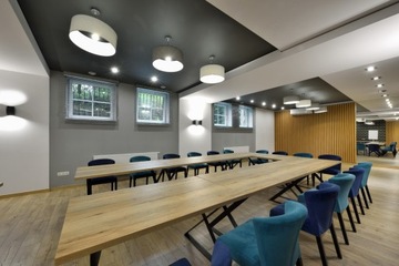 Люстра светодиодная потолочная с абажуром Е27 для гостиной, темно-синий