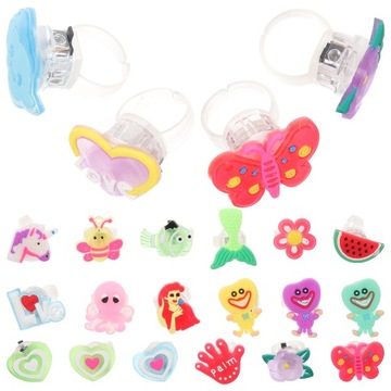 Детское кольцо Светящиеся шишки Подарок 25 шт.