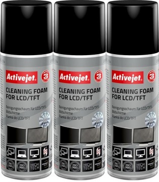 Pianka do czyszczenia matryc LCD/TFT Activejet AOC-104 200ml x3