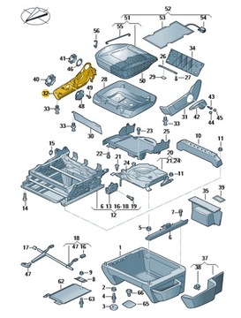 VW T5 T6 OSŁONA BOCZNA FOTELA PRAWA OE 7H0881318D