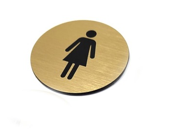 Табличка, вывеска, ТУАЛЕТ, WC, 6x6см